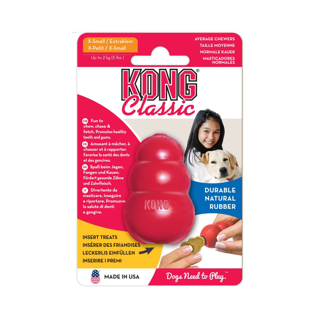 Kong Classic Dog Toy, Red, Small